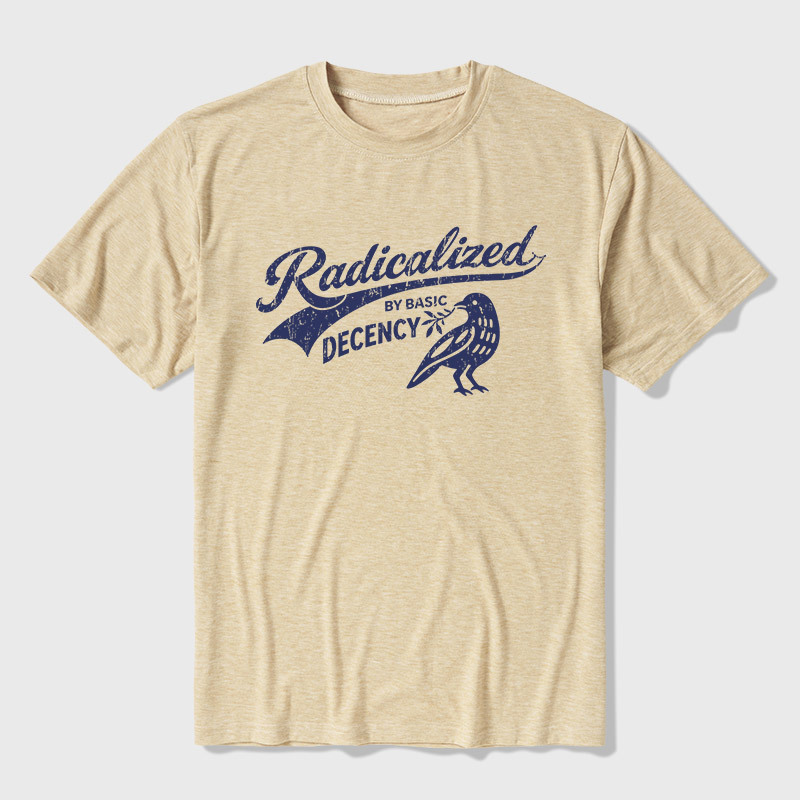 Radicalized By Basic Decency Ultra Soft Heather Tee