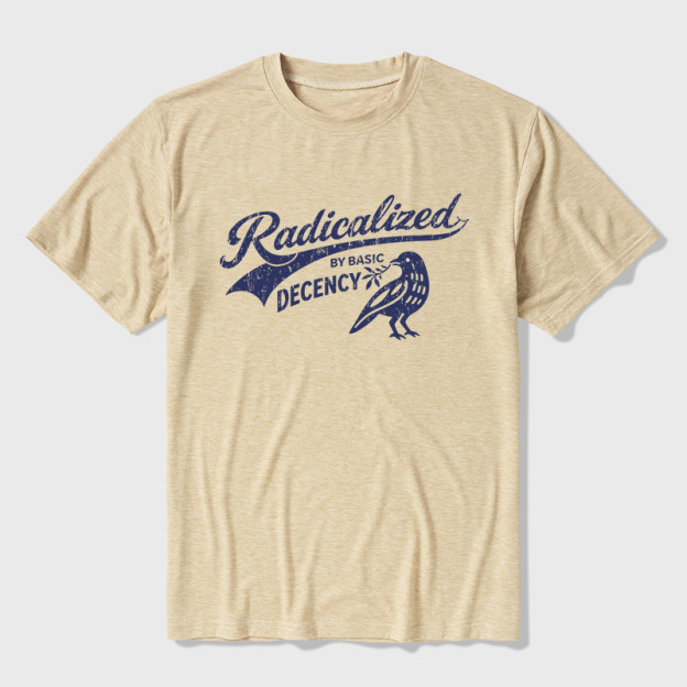 Radicalized By Basic Decency Ultra Soft Heather Tee