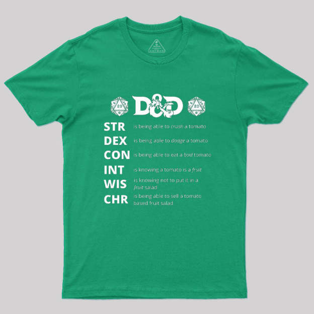 Dungeons And Dragons Gift Geek T-Shirt