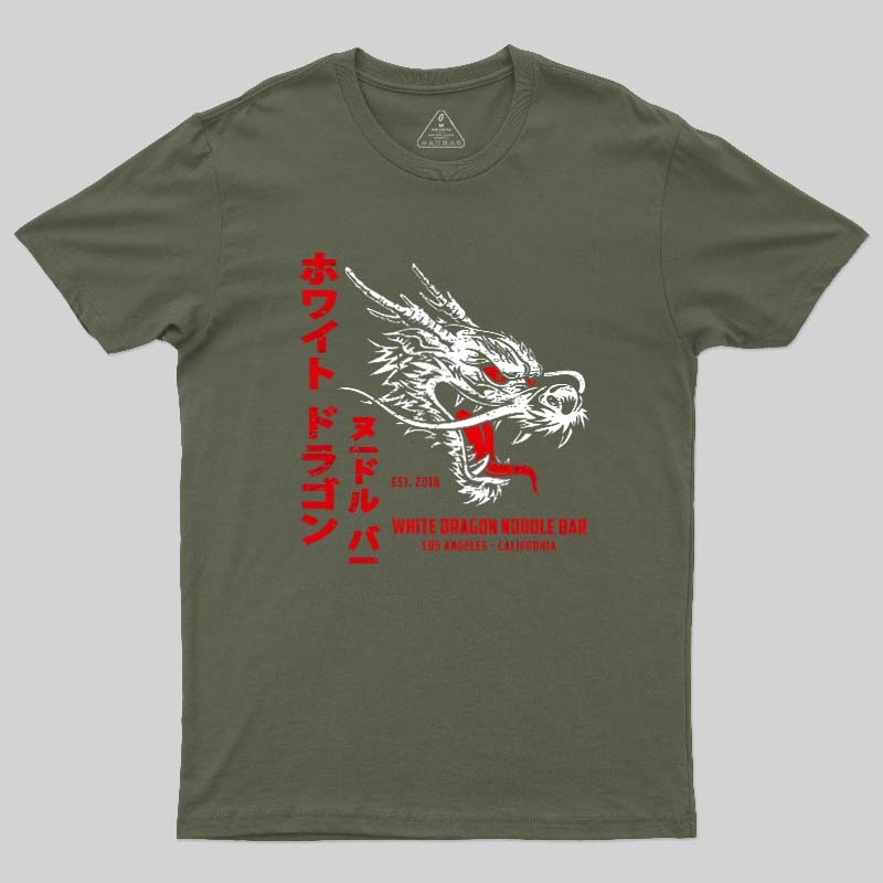 Whitedragonnoodlebar Flat Geek T-Shirt