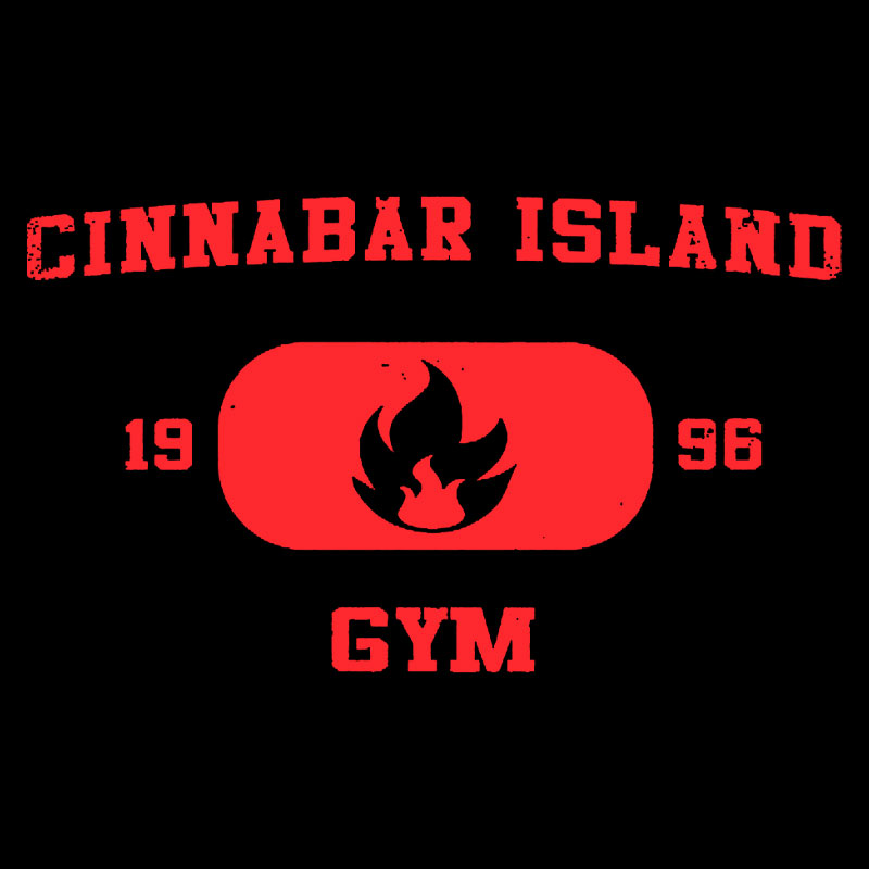 Cinnabar Island Gym Geek T-Shirt