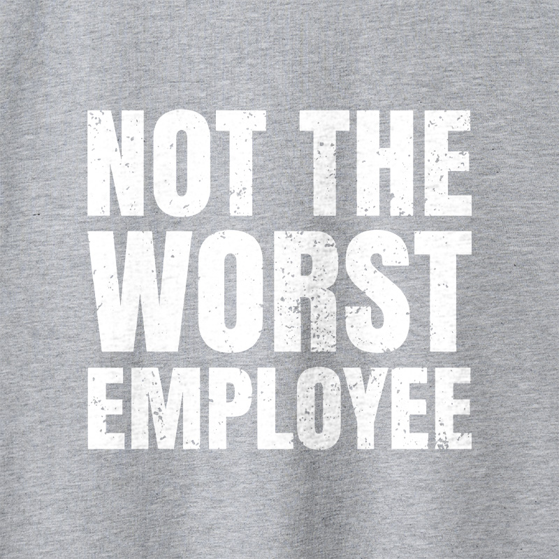 Not The Worst Employee Geek Retro Raglan Long-Sleeve Tee