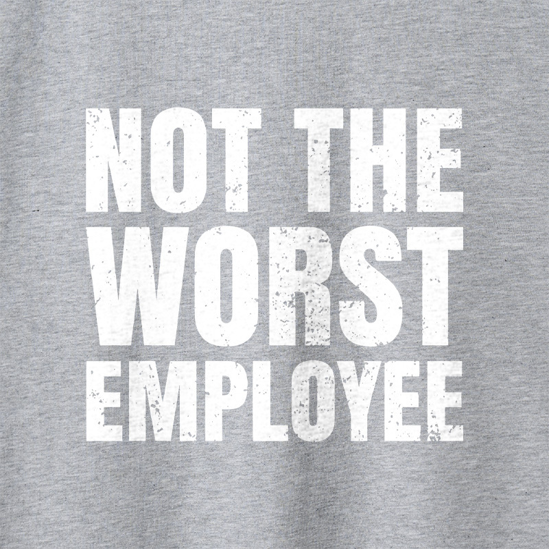 Not The Worst Employee Geek Retro Raglan Long-Sleeve Tee