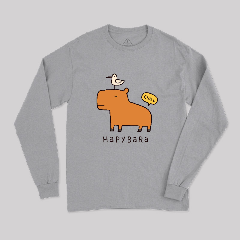 Hapybara Geek Long Sleeve T-Shirt