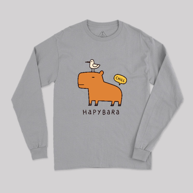 Hapybara Geek Long Sleeve T-Shirt