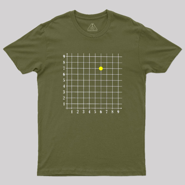Coordinate 6 7 Funny Math Geek T-Shirt