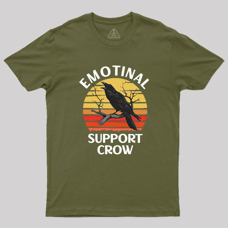 Emotional Support Crow Geek T-Shirt