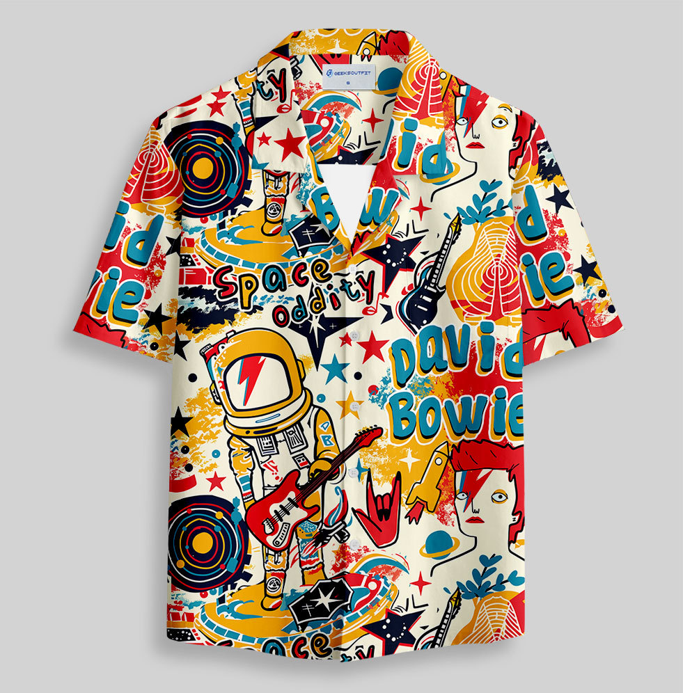 Geeksoutfit Space Oddity Button Up Pocket Shirt for Sale online