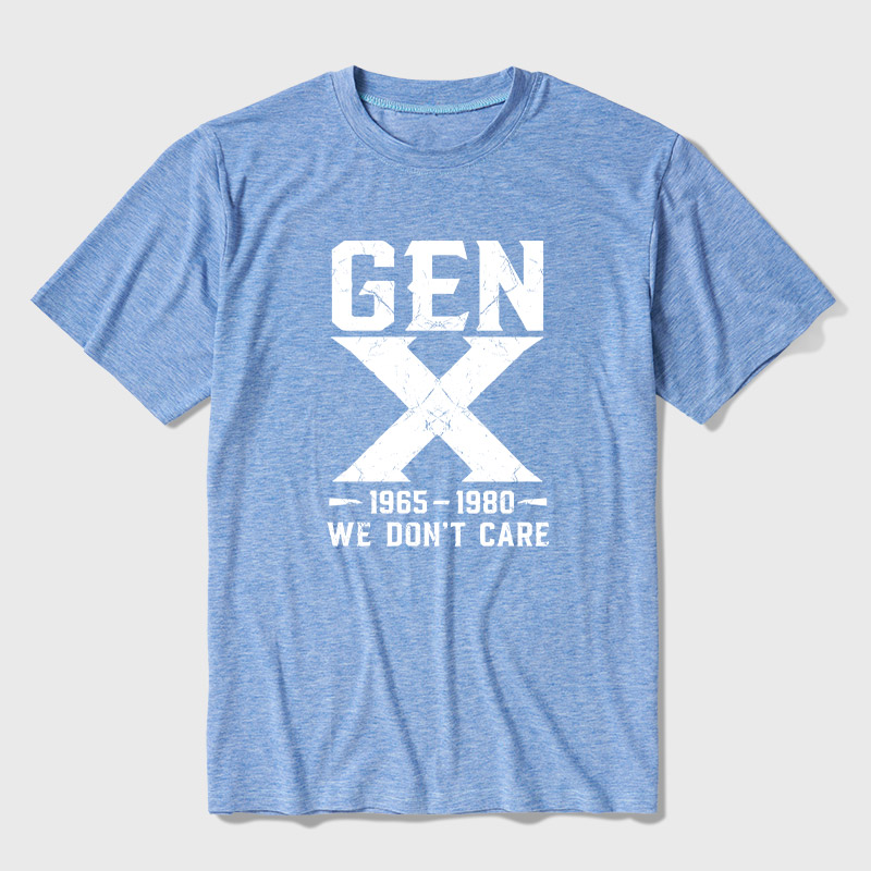 Gen X 1965-1980 We Don't Care Ultra Soft Heather Tee