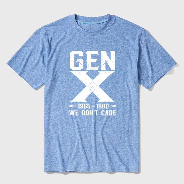Gen X 1965-1980 We Don't Care Ultra Soft Heather Tee
