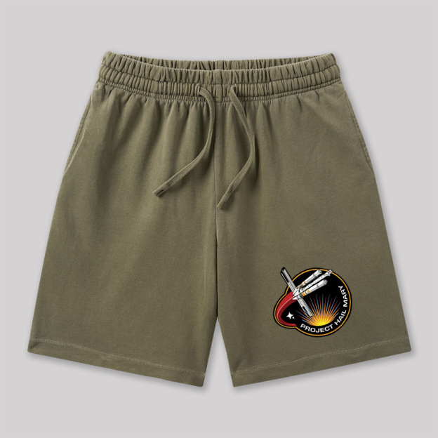 Project Savior Geeky Washed Shorts