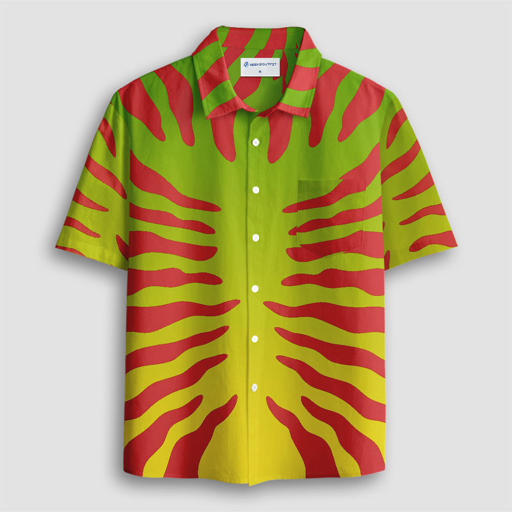 Dino Island Tour Cruiser Button Up Pocket Shirt