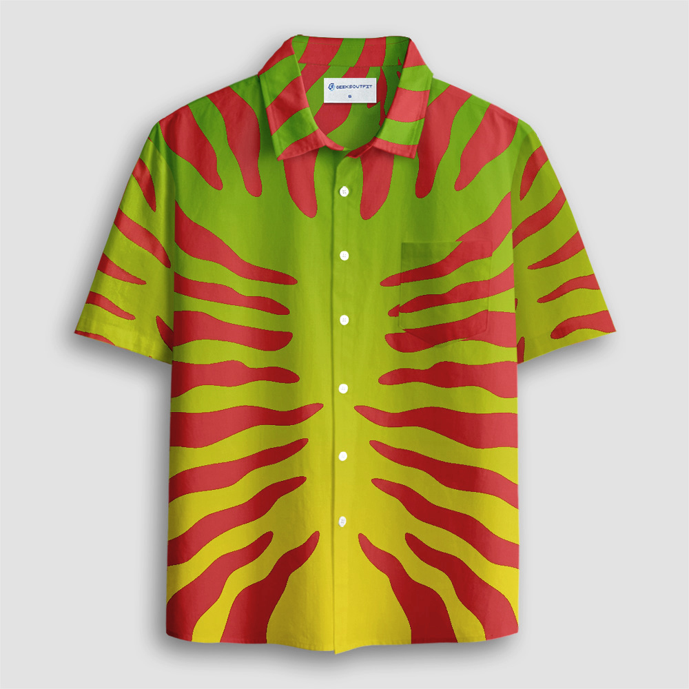 Dino Island Tour Cruiser Button Up Pocket Shirt