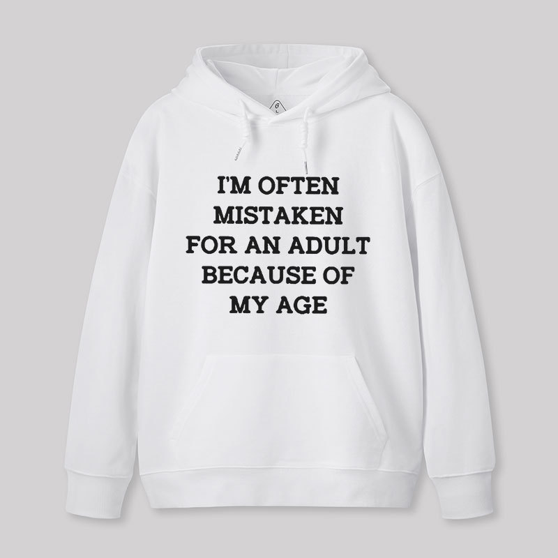 Mistaken For An Adult Geek Hoodie