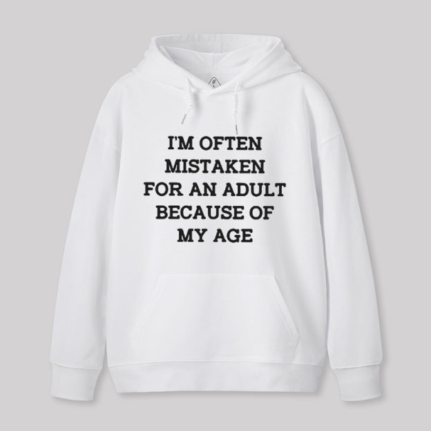 Mistaken For An Adult Geek Hoodie