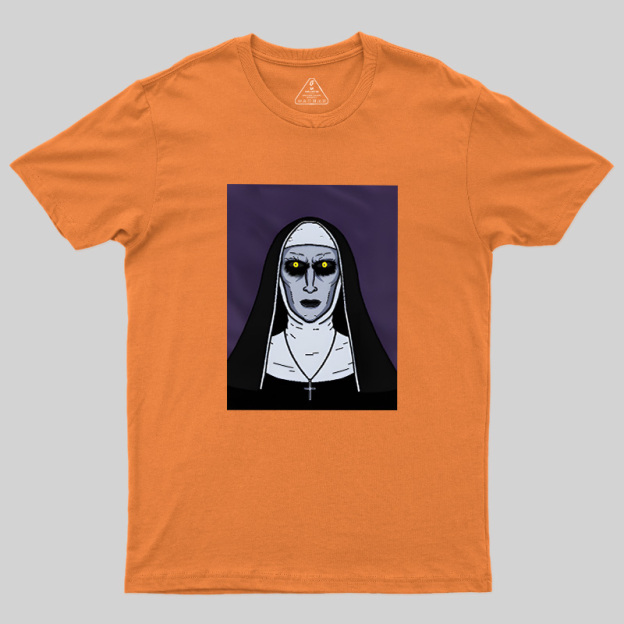 Macabre Nun Dark Horror Cartoon Geek T-Shirt