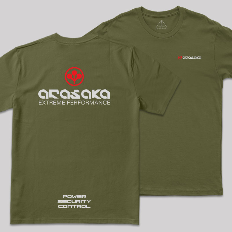 Arasaka Front and Back Printing Geek T-Shirt
