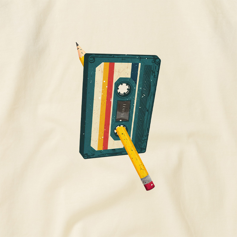 Retro Cassette Geek Retro Raglan T-Shirt