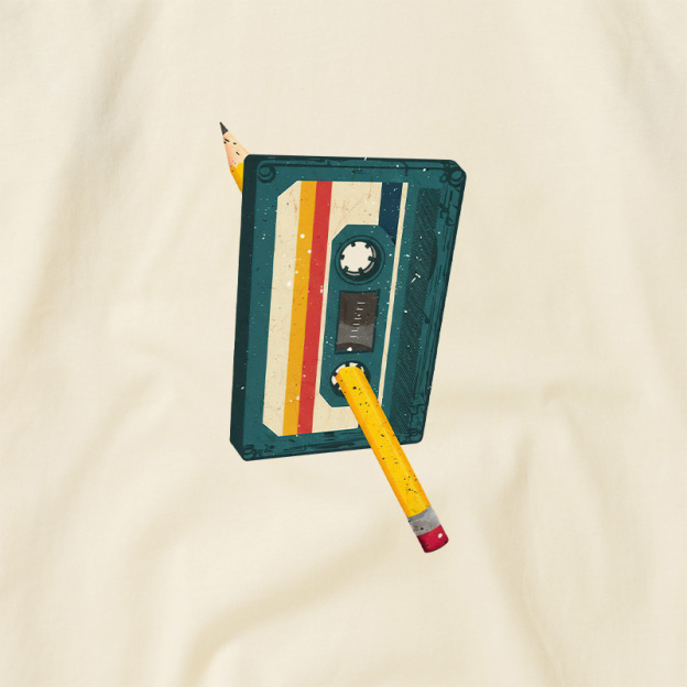 Retro Cassette Geek Retro Raglan T-Shirt