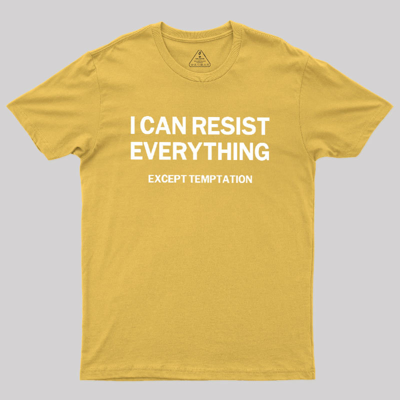 Except Temptation Geek T-Shirt