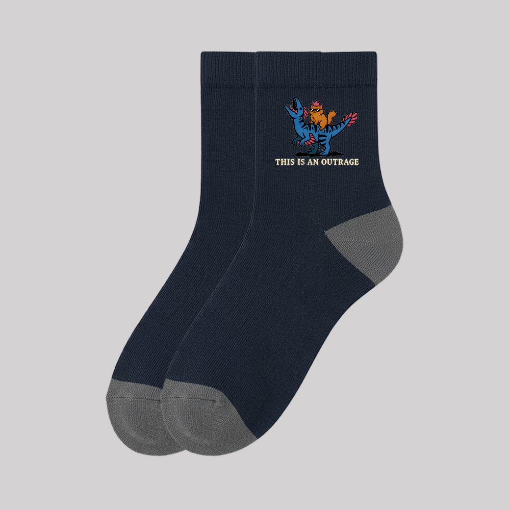 This Is An Outrage Geek Cotton Daily Socks