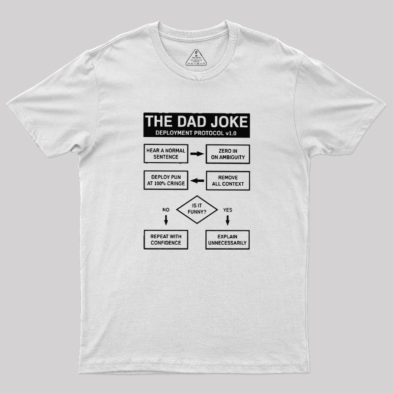 Dad Jokes Cringe Deployment Protocol Geek T-Shirt