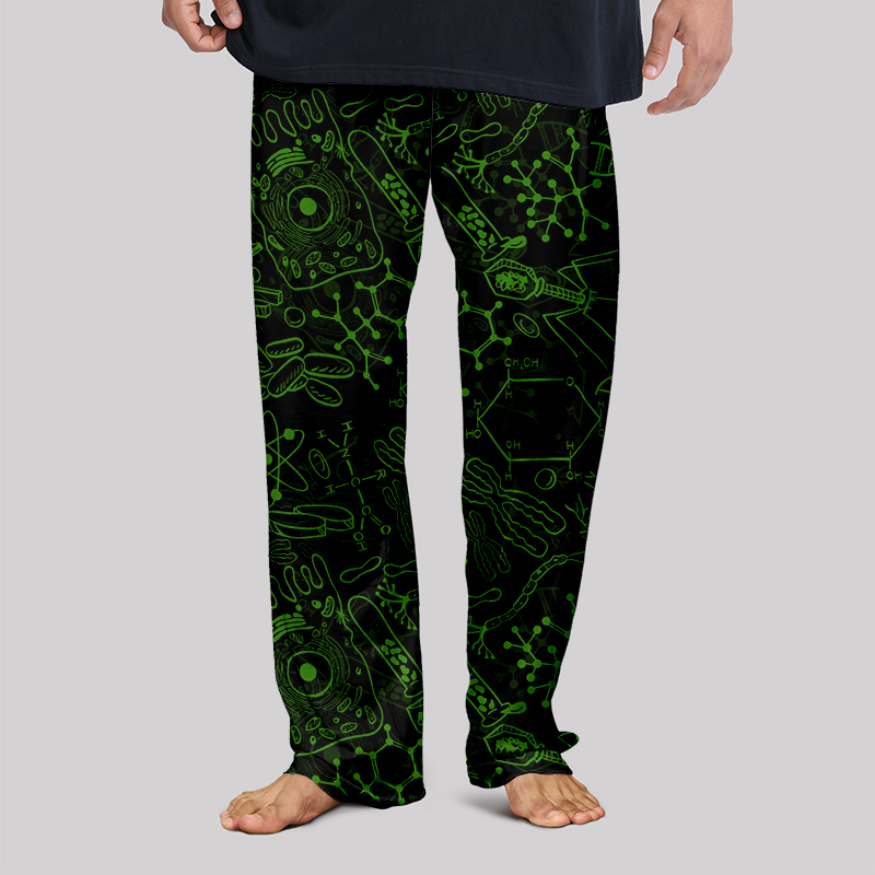 Virus Dark Green Geek Loungewear Pants