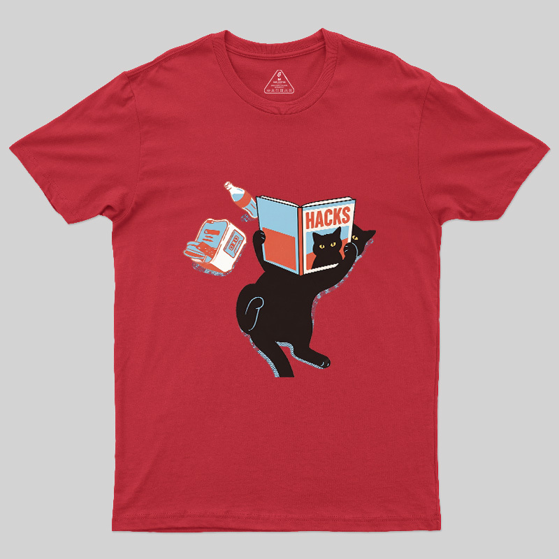 Cat Hacks Geek T-Shirt