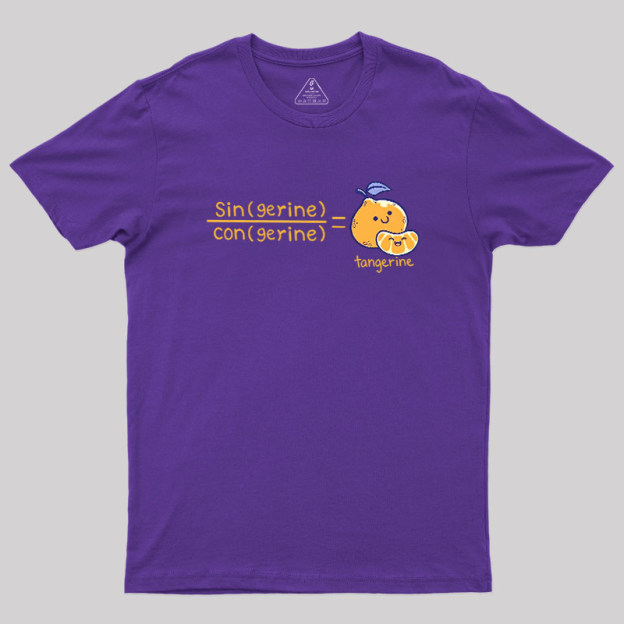 Tangerine Math Pun Geek T-Shirt