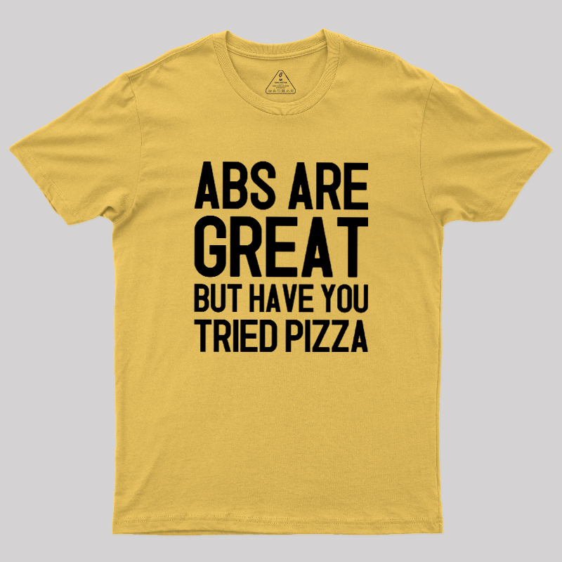 Abs vs Pizza Geek T-Shirt