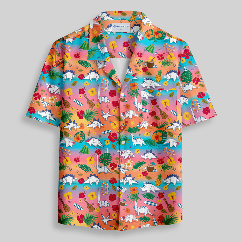 Paper Holiday Button Up Pocket Shirt