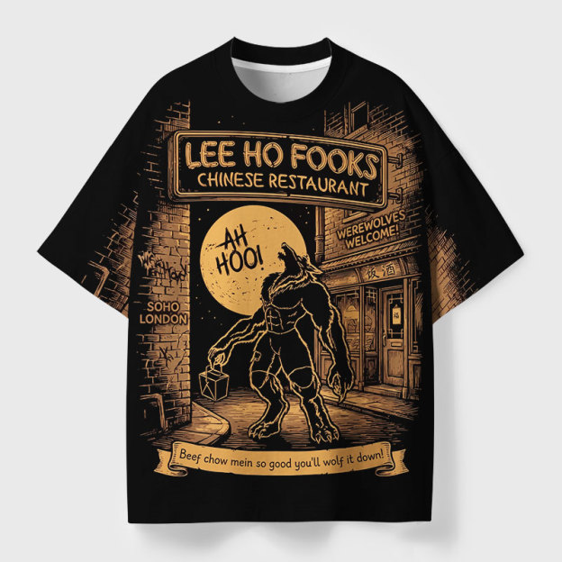The Werewolf In The Restaurant Geek All-Over Print T-Shirt