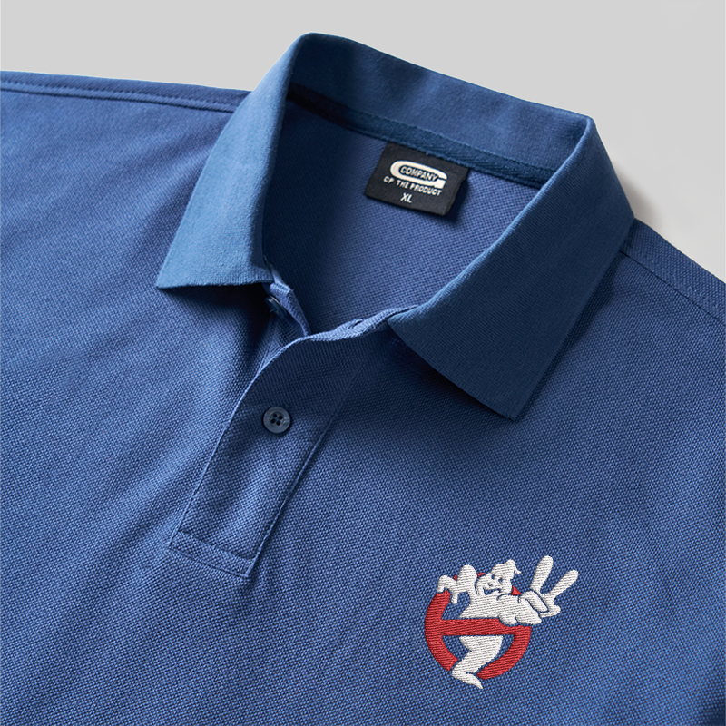 Ghostbusters Geek Embroidered Polo Shirts