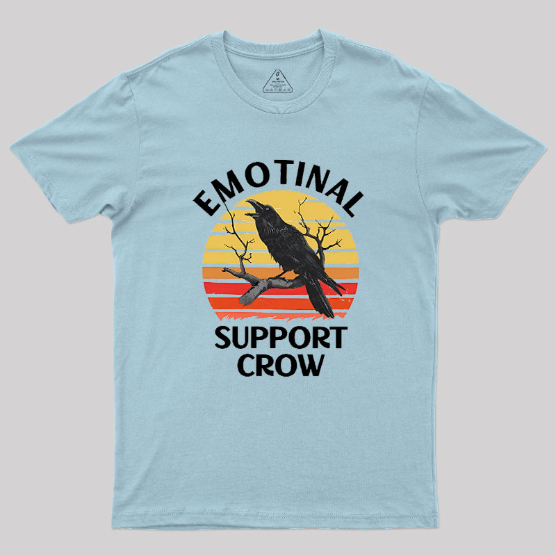 Emotional Support Crow Geek T-Shirt