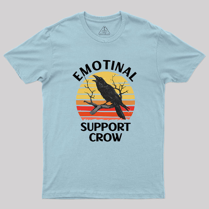 Emotional Support Crow Geek T-Shirt