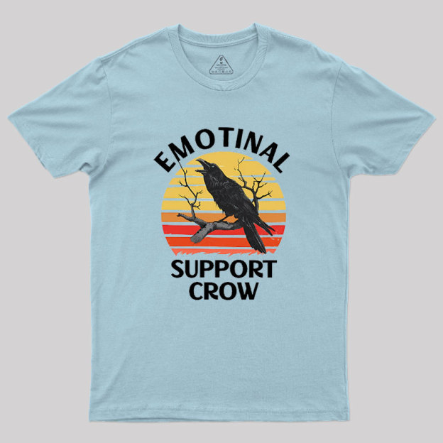 Emotional Support Crow Geek T-Shirt