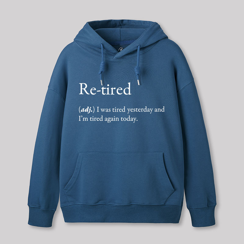 Retired Definition Nerd Geek Hoodie