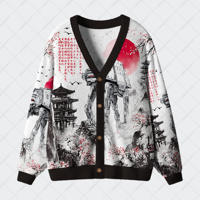 Ink ATAT Geek Ugly Cardigan Sweaters 
