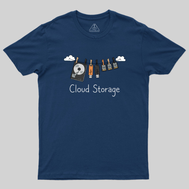 Literal Cloud Storage Hardware Laundry Geek T-Shirt
