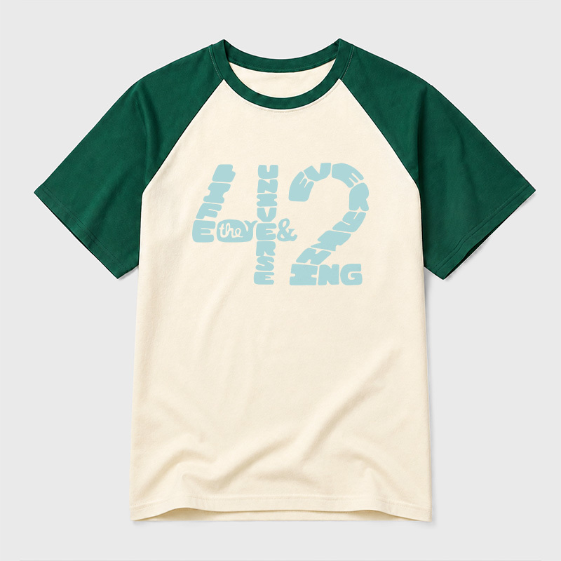 The Answer to Everything Geek Retro Raglan T-Shirt