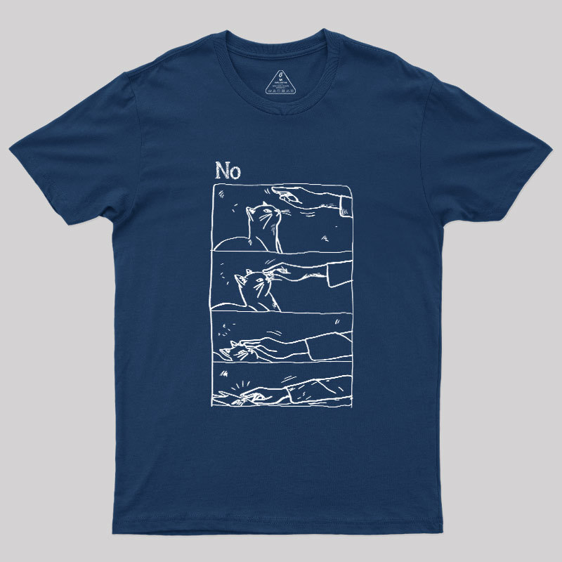 Cat Says No Geek T-Shirt