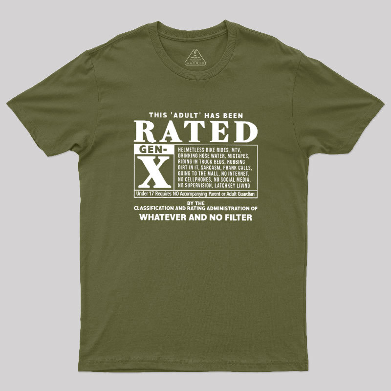 RATED GEN X - 80s Geek T-Shirt