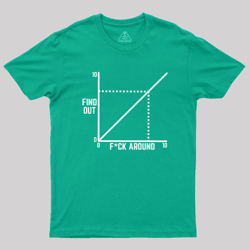 Funny Fck Around And Find Out Diagram Chart Geek T-Shirt