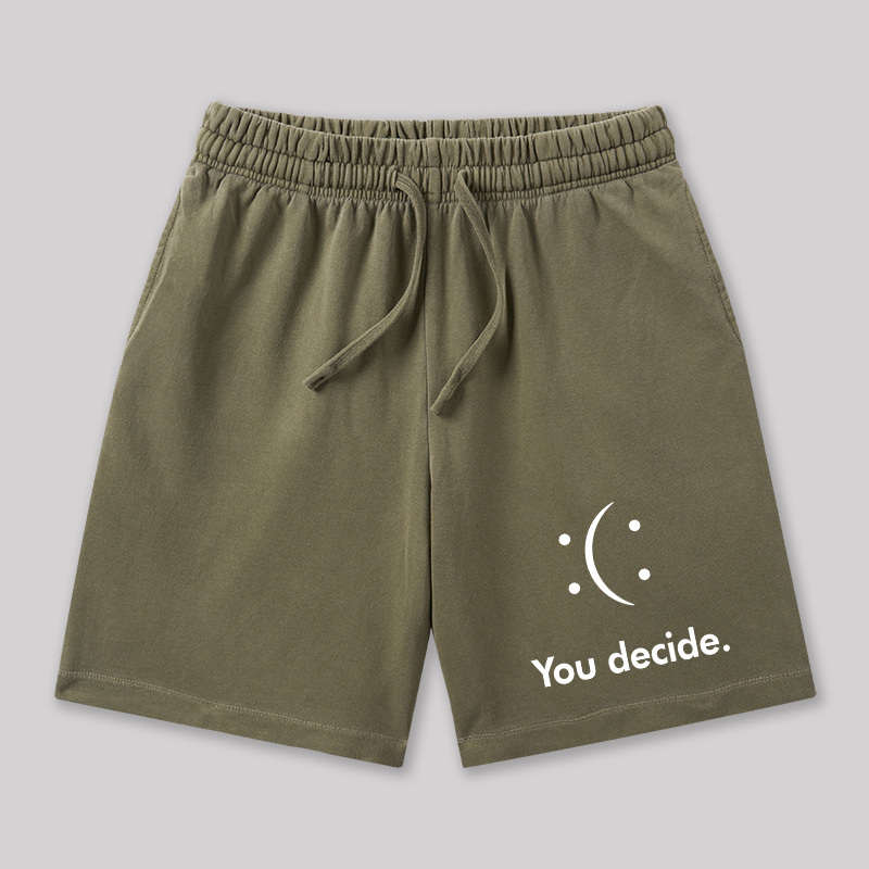 You Decide Geeky Washed Shorts