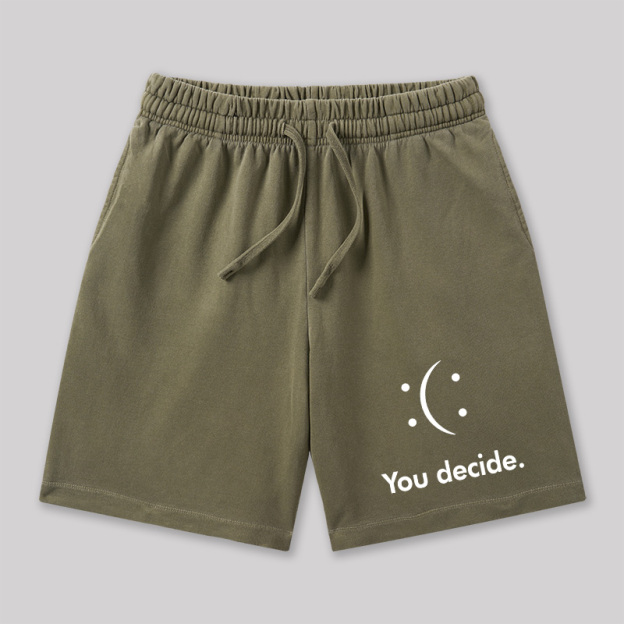 You Decide Geeky Washed Shorts