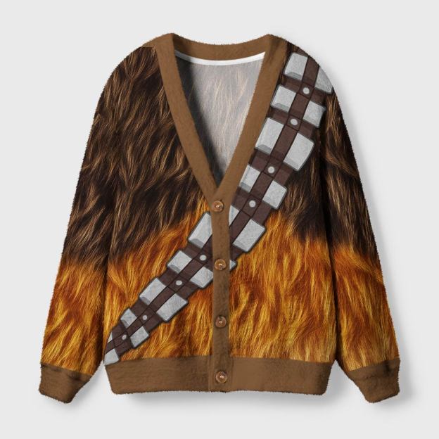 Chewie Outfit Geek Ugly Cardigan Sweaters