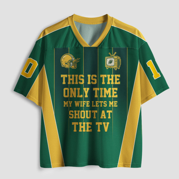 Only Time I Can Shout Geek Mesh Jersey