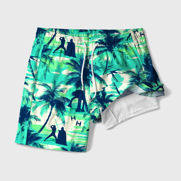 Sci-fi Space Wars Hawaii Geek Hawaiian Swim Trunks