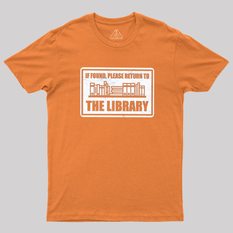 Return to the Library Geek T-Shirt