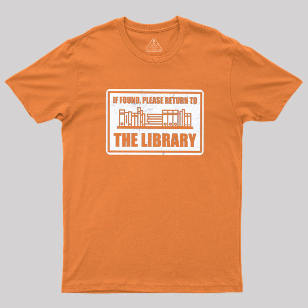 Return to the Library Geek T-Shirt